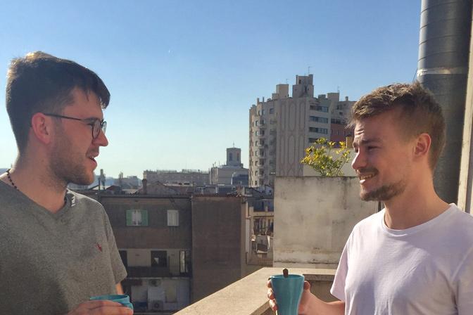 2 mænd i Barcelona
